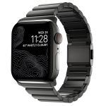 Nomad Magnetische stalen schakelband Apple Watch Series 1-10 / SE / Ultra (2) - 42/44/45/46/49 mm - Grafiet