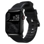 Nomad Rugged band FKM Apple Watch Series 1-10 / SE / Ultra (2) - 42/44/45/46/49 mm - Zwart