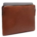 The Chesterfield Brand Clinton Laptop hoes 14 inch - Laptopsleeve - Echt leer - Cognac