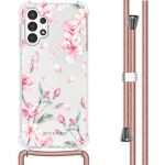 imoshion Design hoesje met koord Samsung Galaxy A13 (4G) - Bloem - Roze