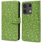 imoshion Design Bookcase Xiaomi Redmi Note 13 Pro (5G) / Poco X6 - Green Flowers