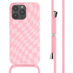 imoshion Siliconen design hoesje met koord iPhone 15 Pro Max - Retro Pink