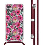 imoshion Design hoesje met koord Samsung Galaxy A14 (5G/4G) - Flower Water