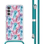 iMoshion Design hoesje met koord Samsung Galaxy A15 (5G/4G) - Jellyfish Watercolor