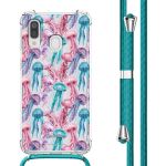 imoshion Design hoesje met koord Samsung Galaxy A40 - Jellyfish Watercolor