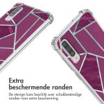 imoshion Design hoesje met koord Samsung Galaxy A70 - Bordeaux Graphic