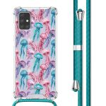imoshion Design hoesje met koord Samsung Galaxy A71 - Jellyfish Watercolor