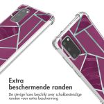 imoshion Design hoesje met koord Samsung Galaxy S20 - Bordeaux Graphic