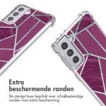 imoshion Design hoesje met koord Samsung Galaxy S21 Plus - Bordeaux Graphic