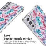 imoshion Design hoesje met koord Samsung Galaxy S21 Plus - Jellyfish Watercolor