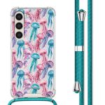 imoshion Design hoesje met koord Samsung Galaxy S23 Plus - Jellyfish Watercolor