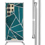 imoshion Design hoesje met koord Samsung Galaxy S24 Ultra - Petrol Green Graphic