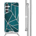 imoshion Design hoesje met koord Samsung Galaxy S24 Plus - Petrol Green Graphic