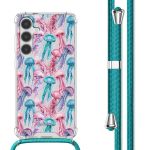 imoshion Design hoesje met koord Samsung Galaxy S24 - Jellyfish Watercolor