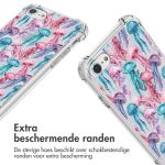imoshion Design hoesje met koord iPhone SE (2022 / 2020) / 8 / 7 - Jellyfish Watercolor