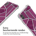 imoshion Design hoesje met koord iPhone Xs / X - Bordeaux Graphic