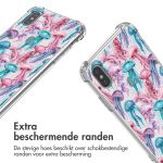 imoshion Design hoesje met koord iPhone Xs / X - Jellyfish Watercolor