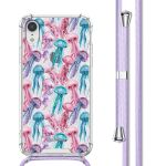 imoshion Design hoesje met koord iPhone Xr - Jellyfish Watercolor