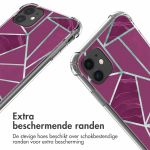 imoshion Design hoesje met koord iPhone 11 - Bordeaux Graphic