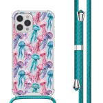 imoshion Design hoesje met koord iPhone 12 Pro Max - Jellyfish Watercolor