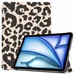 iMoshion Trifold Design Bookcase iPad Air 13 inch (2024) M2 - Leopard