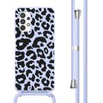 imoshion Siliconen design hoesje met koord Samsung Galaxy A32 (4G) - Animal Lila