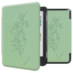 imoshion Design Slim Hard Case Sleepcover Kobo Clara Colour / Kobo Clara BW - Floral Green