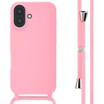 imoshion Siliconen hoesje met koord iPhone 16 - Roze