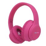 imoshion Kids LED Light Bluetooth Headphones - Kinder koptelefoon met decibelbegrenzer - Draadloze koptelefoon + AUX kabel - Hot Pink