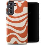 Selencia Vivid Backcover Samsung Galaxy S21 FE - Dream Swirl Orange