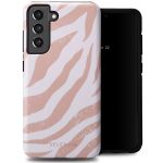 Selencia Vivid Backcover Samsung Galaxy S21 FE - Colorful Zebra Old Pink