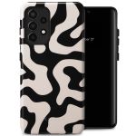 Selencia Vivid Backcover Samsung Galaxy A52(s) (5G/4G) - Art Wave Black