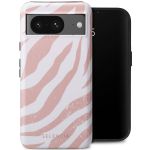 Selencia Vivid Backcover Google Pixel 8 - Colorful Zebra Old Pink