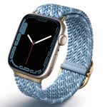 Uniq Aspen Designer Edition Braided bandje Apple Watch 1-9 / SE - 38/40/41 mm / Series 10 - 42 mm - Cerulean Blue