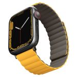 Uniq Revix dubbelzijdig bandje Apple Watch 1-9 / SE / Ultra (2) - 42/44/45/49 mm - Mustard / Khaki