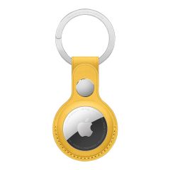 Apple Leather Key Ring Apple AirTag - Meyer Lemon