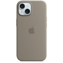 Apple Silicone Backcover MagSafe iPhone 15 - Clay
