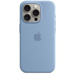 Apple Silicone Backcover MagSafe iPhone 15 Pro - Winter Blue