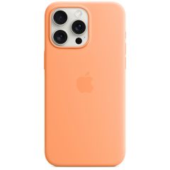 Apple Silicone Backcover MagSafe iPhone 15 Pro Max - Orange Sorbet