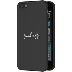 imoshion Design hoesje iPhone 5 / 5s / SE - Fuck Off - Zwart