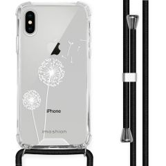 imoshion Design hoesje met koord iPhone X / Xs - Paardenbloem - Wit