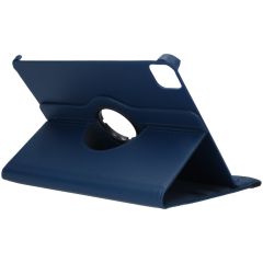 iMoshion 360° draaibare Bookcase iPad Air 11 inch (2024) M2 / Air 5 (2022) / Air 4 (2020) / Pro 11 (2018 - 2020) - Donkerblauw
