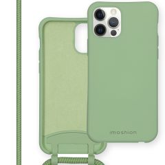 iMoshion Color Backcover met afneembaar koord iPhone 12 (Pro) - Groen