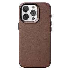 Woodcessories Bio Leather Case MagSafe iPhone 15 Pro - Bruin