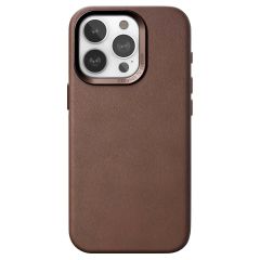 Woodcessories Bio Leather Case MagSafe iPhone 15 Pro Max - Bruin