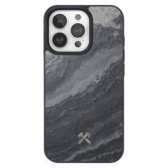 Woodcessories Bumper Case MagSafe iPhone 15 Pro - Stone Camo Gray Black