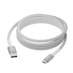 dbramante1928 re-charge - Braided oplaadkabel - USB-A naar USB-C - 2,5 meter - Wit