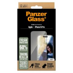 PanzerGlass EyeCare Screenprotector Ultra Wide Fit met applicator iPhone 16 Pro