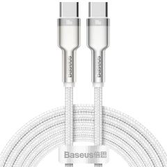 Baseus Cafule Series USB-C naar USB-C kabel - Metaal - 100 Watt - 2 meter - Wit