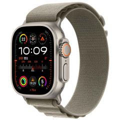 WiWu Alpine nylonband Apple Watch Series 1-9 / SE / Ultra (2) - 42/44/45/49 mm - Olive Green